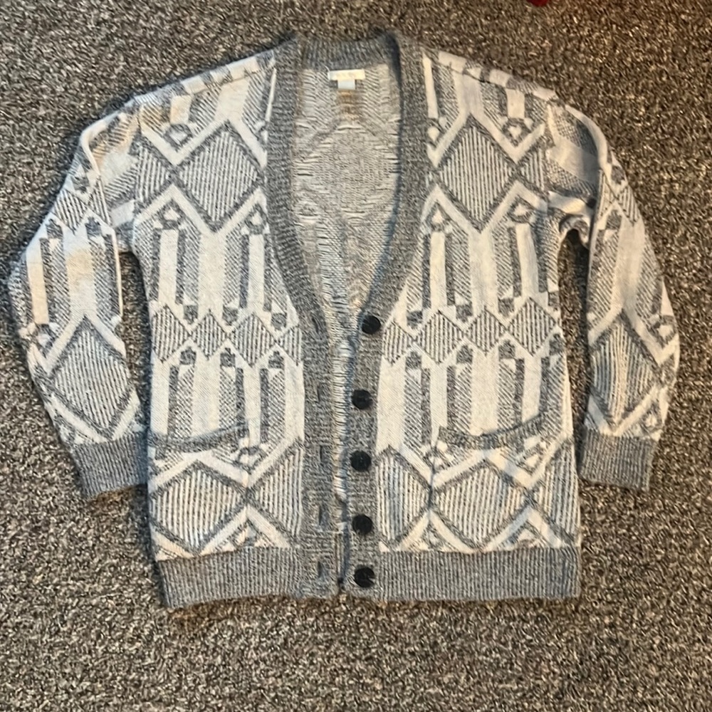 Forever 21 button up patterned cardigan